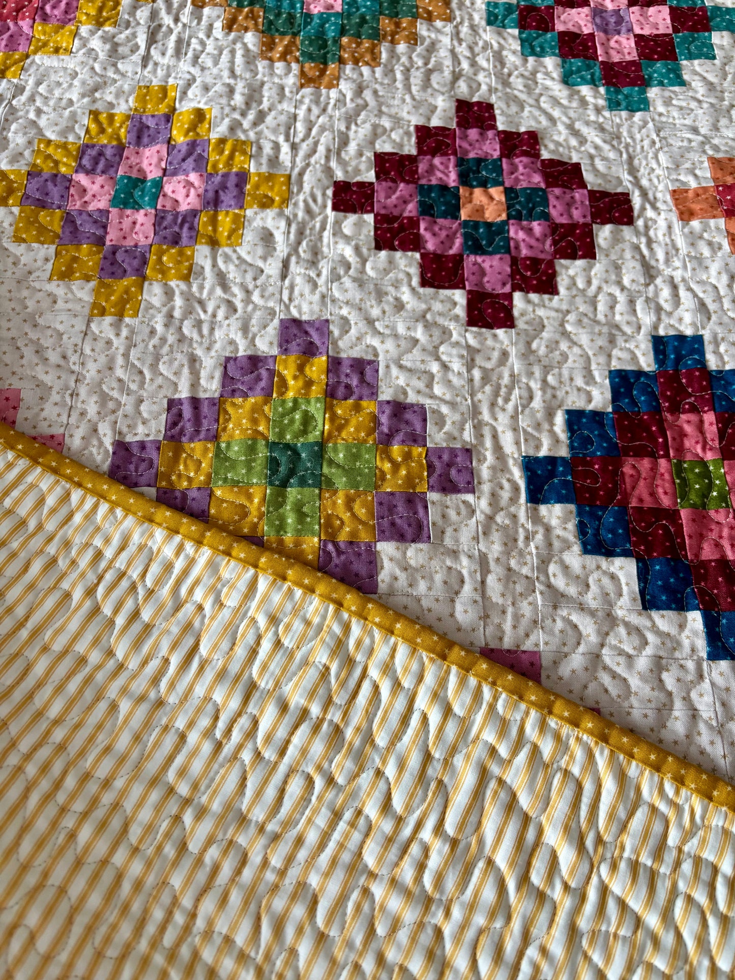 Handmade "Babcia Square" Quilt