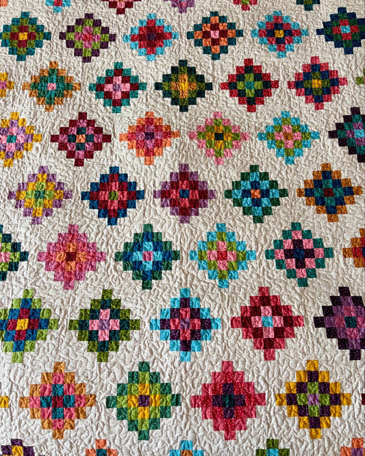 Handmade "Babcia Square" Quilt