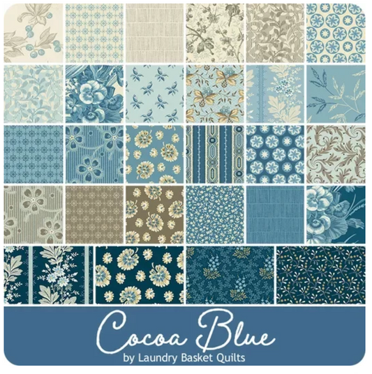 "Cocoa Blue" By Edyta Sitar of Laundry Basket Quilts